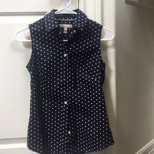 Banana Republic Navy Sleeveless Blouse 2P